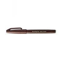 "Pentel"   Фломастер-кисть Brush Sign Pen   2,0 мм   кисть SES15C-E3X темно-коричневый