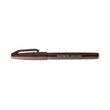 "Pentel"   Фломастер-кисть Brush Sign Pen   2,0 мм   кисть SES15C-E3X темно-коричневый