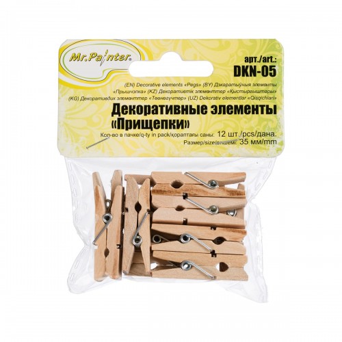 "Mr.Painter"   DKN-05   Декоративные элементы   3.5 см  5 х  12 шт. 09 "Натуральный"