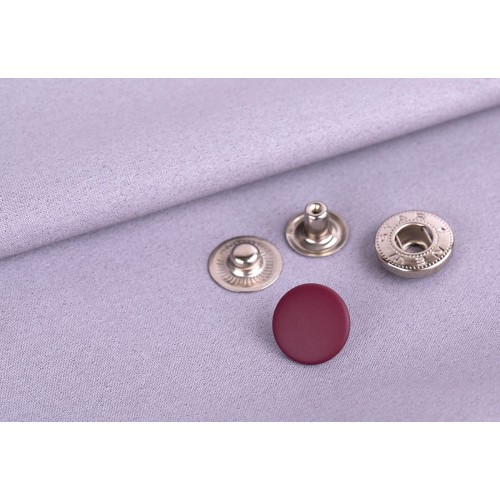 Кнопка "Micron"   "альфа" soft-touch   металл  d 15 мм  72 шт. ± 5 шт. бордовый soft-touch