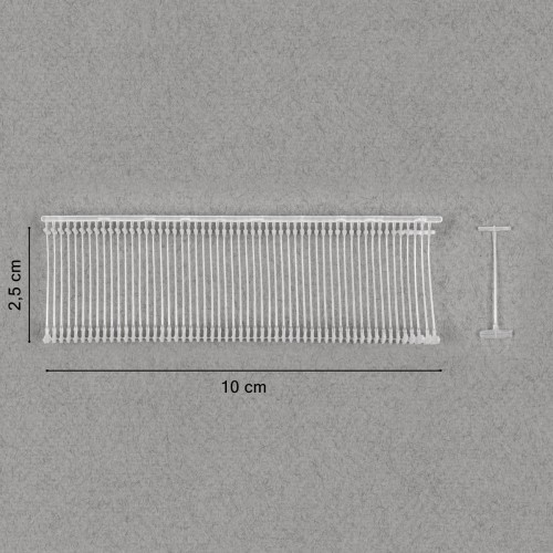 Держатели этикеток к эт.пист.   TPS-01   "Micron"   5000 шт  в картонной упаковке 25 мм прозрачный
