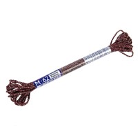 Нитки для вышивания "Gamma"   мулине NM   металлик   100\% полиэстер   12 x  6 м M-62 красный/серебристый