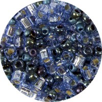 Бисер Япония "TOHO" MIX 6   500 г №3204 фиолетово-синий