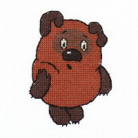 "Klart" набор для вышивания Союзмультфильм   CMF-8-566   "Винни Пух" 9.5  х 11.5  см