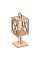 Заготовка для декорирования "Mr. Carving"   КЛ-20   Заготовка на подставке "Фонарик"   фанера   6  х 6 х  13.2 см .