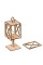 Заготовка для декорирования "Mr. Carving"   КЛ-20   Заготовка на подставке "Фонарик"   фанера   6  х 6 х  13.2 см .