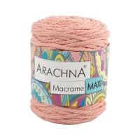 Пряжа ARACHNA "Macrame Maxi"   80\% хлопок, 20\% полиэстер   4 шт. х  250 г ± 10 г  80 м ± 3 м №46 античная роза