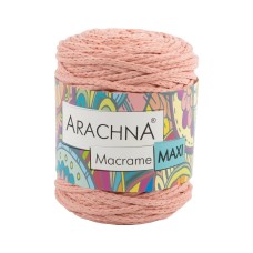 Пряжа ARACHNA "Macrame Maxi"   80\% хлопок, 20\% полиэстер   4 шт. х  250 г ± 10 г  80 м ± 3 м №46 античная роза