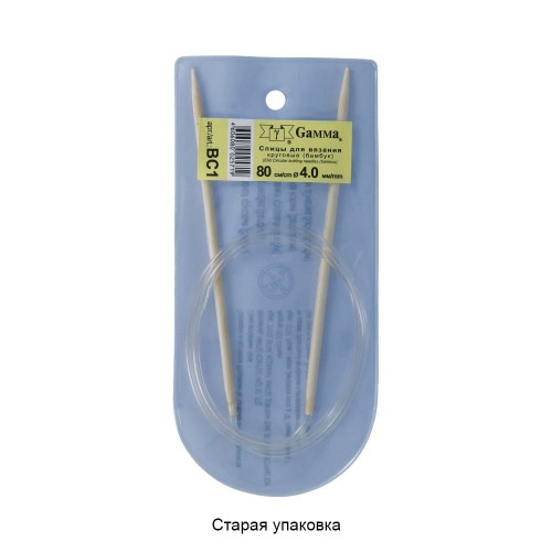 Спицы  GAMMA круговые   BC1   бамбук  d 4.0 мм  80 см  1 шт .