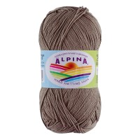 Пряжа ALPINA "SATI"   100\% мерсеризованный хлопок   10 шт. х  50 г  170 м ± 10 м №046 серо-коричневый