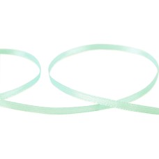 Лента атласная 3 мм ( 1/8 ")  "Gamma"   AL-3P   двухстор.   91.4 м №010 мятный