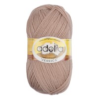 Пряжа ADELIA "JESSICA"   67\% шерсть, 33\% полиэстер   5 шт. х  100 г  260 м ± 10 м №18 бежевый