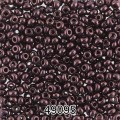 Бисер Чехия круглый 7 10/0 2.3 мм 500 г 49095 (Ф461) т.коричневый