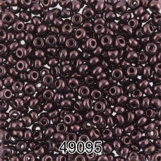 Бисер Чехия круглый 7   10/0   2.3 мм  500 г 49095 (Ф461) т.коричневый