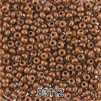 Бисер Чехия круглый 7   10/0   2.3 мм  500 г 83112 (Ф467) хаки