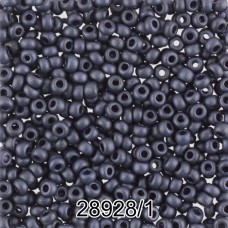 Бисер Чехия круглый 6   10/0   2.3 мм  500 г 28928/1 (Ф446) т.сливовый мат.
