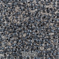 Бисер Чехия круглый 5   10/0   2.3 мм  500 г 38649 (Ф428) т.серый