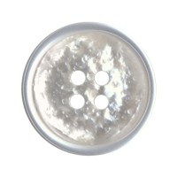 Пуговица костюмная с проколами "Gamma"   DX 0027   24 " ( 15 мм)  24 шт  № А001 белый
