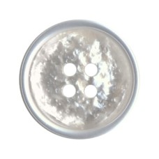 Пуговица костюмная с проколами "Gamma"   DX 0027   24 " ( 15 мм)  24 шт  № А001 белый