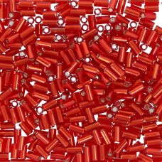 Бисер Япония "TOHO" BUGLE №4   3 мм  5 х  5 г №0025C красный