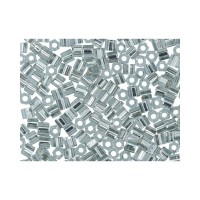 Бисер Япония "TOHO" 11/0   HEXAGON №3   2.2 мм  500 г №0029 т.серебристый