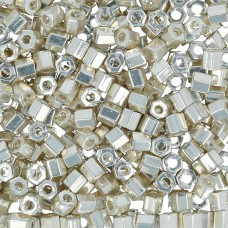 Бисер Япония "TOHO" 11/0   HEXAGON №5   2.2 мм  500 г №0558 серебряный