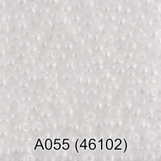 Бисер Чехия "GAMMA" круглый 1   10/0   2.3 мм  10 х  5 г  1-й сорт A055 белый ( 46102 )