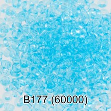 Бисер Чехия "GAMMA" круглый 2   10/0   2.3 мм  50 г  1-й сорт B177 св.голубой ( 60000 )