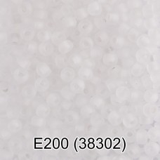 Бисер Чехия "GAMMA" круглый 5   10/0   2.3 мм  50 г  1-й сорт E200 прозрачный мат. ( 38302 )