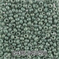 Бисер Чехия "GAMMA" круглый 7   10/0   2.3 мм  10 х  5 г  1-й сорт G456 грязно-зеленый ( 46055 )