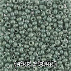 Бисер Чехия "GAMMA" круглый 7   10/0   2.3 мм  10 х  5 г  1-й сорт G456 грязно-зеленый ( 46055 )