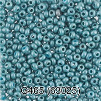 Бисер Чехия "GAMMA" круглый 7   10/0   2.3 мм  10 х  5 г  1-й сорт G465 серо-бирюзовый ( 63025 )