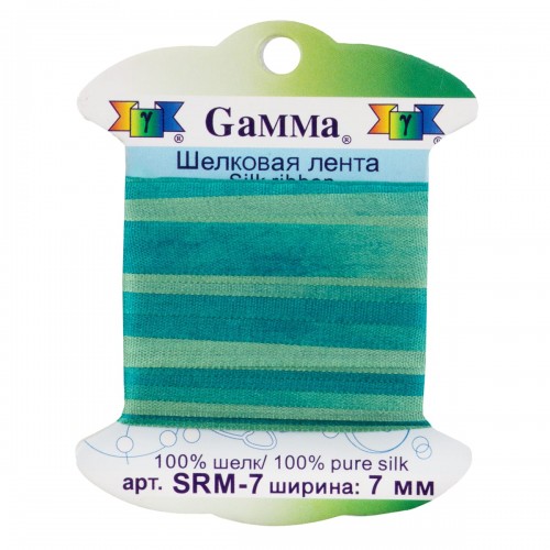"Gamma"   шелковая   SRM-7   ФАСОВКА   0.2 -  7 мм  9.1 м ± 0.5 м M128 бл.зеленый/бирюзовый