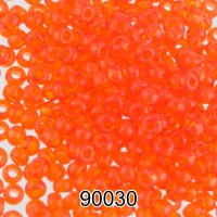 Бисер Чехия круглый 5   10/0   2.3 мм  500 г 90030 (Ф131) яр.оранжевый