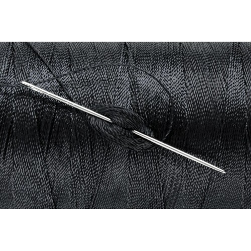 Швейные нитки (полиэстер) 300D/3   "Gamma"  / "Micron"   обувные   912 м  1000 я №347 т.серый