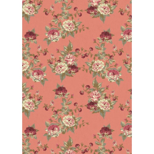 Ткань для пэчворка PEPPY   ВИКТОРИАНСКИЕ РОЗЫ   ФАСОВКА   50 x 55 см  146 г/кв.м ± 5   100\% хлопок ВР-18 розовый