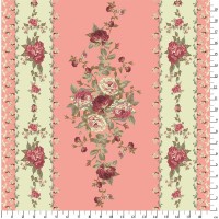 Ткань для пэчворка PEPPY   ВИКТОРИАНСКИЕ РОЗЫ ПАНЕЛЬ   ФАСОВКА   60 x 110 см  146 г/кв.м ± 5   100\% хлопок ВР-15 розовый