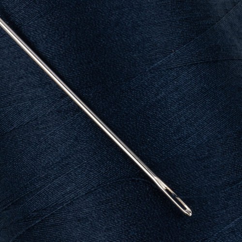 Швейные нитки (полиэстер) 40/2   "Nitka"  ( 301-400 )  4570 м №321 т.т.синий