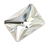 Страз "Zlatka"   ZSS-07   Crystal   18 х  13 мм  стекло   2 шт  в пакете с еврослотом белый (crystal)