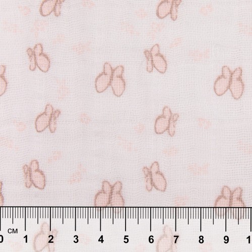 Ткань "PEPPY"   Ткань муслиновая   ФАСОВКА   EMBRACE   100\% хлопок   100 х  125 см  Shannon Fabrics butterfly pink