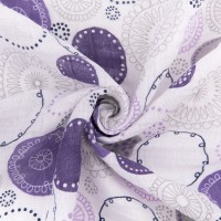 Ткань "PEPPY"   Ткань муслиновая   ФАСОВКА   EMBRACE   100\% хлопок   100 х  125 см  Shannon Fabrics whimsy circle amethyst