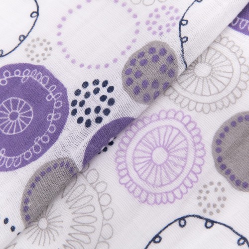 Ткань "PEPPY"   Ткань муслиновая   ФАСОВКА   EMBRACE   100\% хлопок   100 х  125 см  Shannon Fabrics whimsy circle amethyst