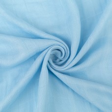 Ткань "PEPPY"   Ткань муслиновая   ФАСОВКА   SOLID BAMBOO EMBRACE   100\% хлопок   100 х  125 см  Shannon Fabrics BABY BLUE
