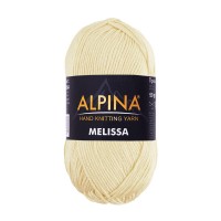 Пряжа ALPINA "MELISSA"   95\% вискоза, 5\% кашемир   10 шт. х  50 г  125 м ± 6 м №04 бл.желтый