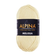 Пряжа ALPINA "MELISSA"   95\% вискоза, 5\% кашемир   10 шт. х  50 г  125 м ± 6 м №04 бл.желтый