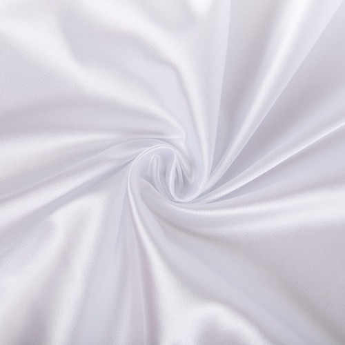 Ткань PSS-001   Poly satin   ФАСОВКА   100 г/кв.м ± 5 г/кв.м  100 х  145 см  95\% полиэстер, 5\% спандекс _БЕЛЫЙ