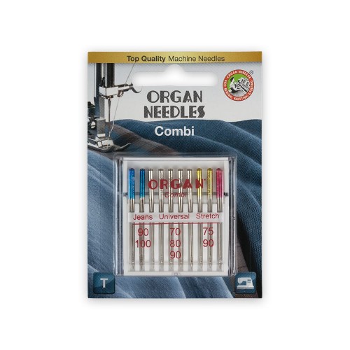 Иглы для быт. шв. машин "ORGAN"   COMBI   10 шт  в блистере 5111000BL ассорти