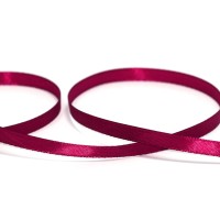 Лента атласная 6 мм ( 1/4 ")  "Gamma"   33 м ± 2 м №077 бордовый