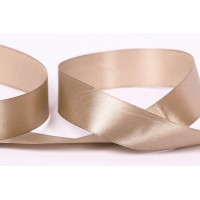 Лента атласная 25 мм ( 1 ")  "Gamma"   AL-25P   ФАСОВКА   5 x  5.4 м №022 бежевый