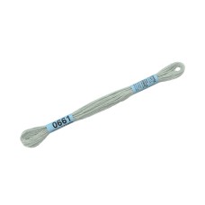 Нитки для вышивания "Gamma"    мулине  ( 0207-0819 )  100\% хлопок   24 x  8 м №0661 бледно-серый